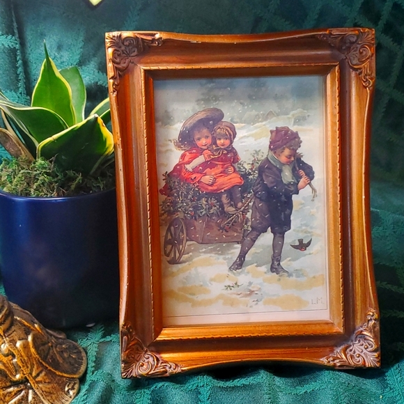 Vintage Print signed by LM - Picture 1 of 5